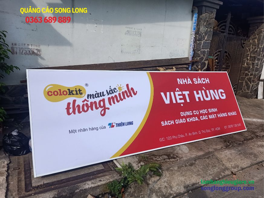 Song Long - Đơn vị thi công làm bảng hiệu giá rẻ quận Tân Bình