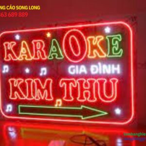 Thiết kế bảng hiệu đèn Led cho quán karaoke